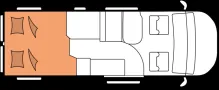 Grundriss Tag Hobby PRESTIGE Van First Edition 640 ET 10.705,- Euro gesparrt!