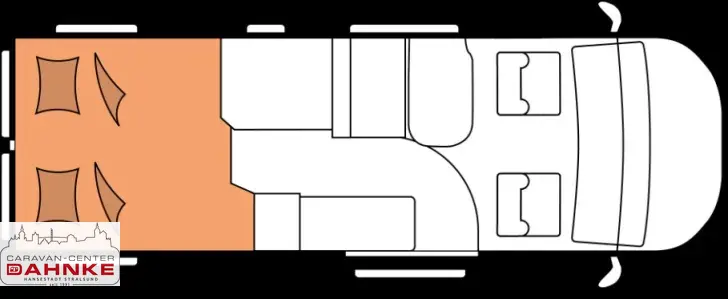 Grundriss Tag Hobby PRESTIGE Van First Edition 640 ET 10.705,- Euro gesparrt!