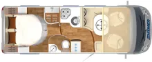 Grundriss Tag Hymer Exsis-i 598 Automatik, TV, Sat, Solar, GFK