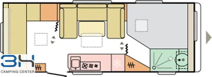 Grundriss Tag Adria Adora 613 PK