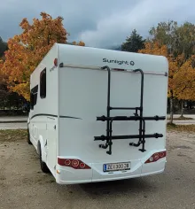 Grundriss Nacht Sunlight Camper Van sehr gut gepflegt