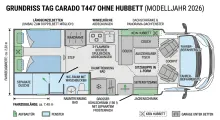 Grundriss Tag Carado T 447 Sehr Gepflegt