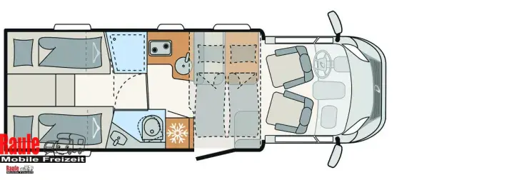 Fahrzeugbild Dethleffs Trend T 7057 EB, niedriges Bett *ab November* #13