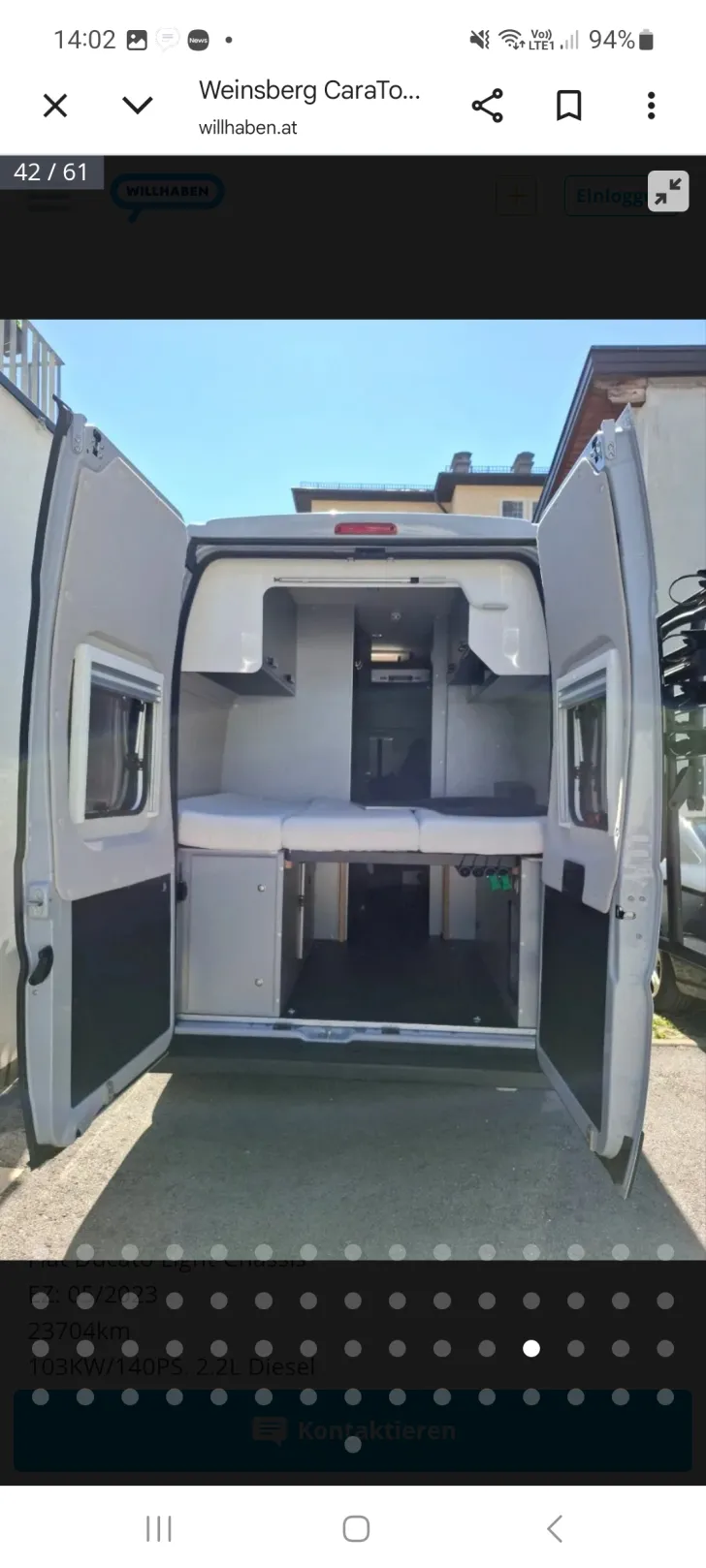Fahrzeugbild Weinsberg CaraTour 600 DQ gut gepflegt, garagengepflegt #7