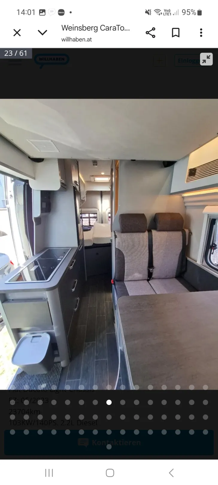 Fahrzeugbild Weinsberg CaraTour 600 DQ gut gepflegt, garagengepflegt #9
