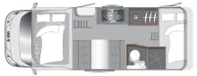 Grundriss Tag LMC Tourer A 690 Fiat