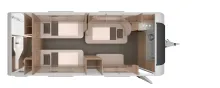Grundriss Nacht Knaus Südwind 650 PEB Black Selection