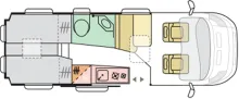 Grundriss Tag Adria Twin Select 640 SLB ALL-IN, Automatik