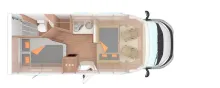 Grundriss Nacht Weinsberg CaraSuite EDITION SPICY 650 MF