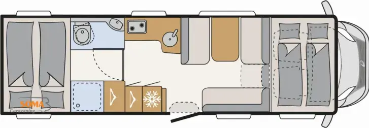 Grundriss Tag Dethleffs XL A 7872-2