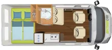 Grundriss Tag Hymer Camper Van Grand Canyon Luftfeder HA, AHK, Markise