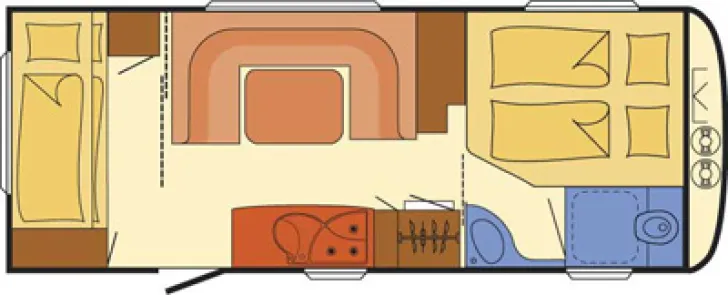 Grundriss Tag Dethleffs Camper 560 SK