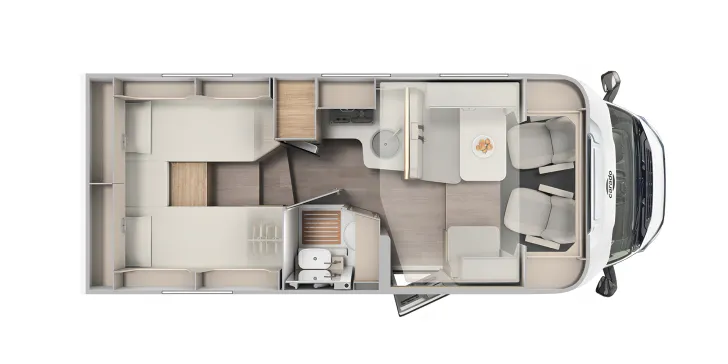 Grundriss Tag Carado T 328 pro+ Aktionswoche bis 15.11.